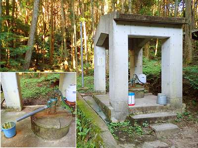 Cooking facility in Kuwagai campsite