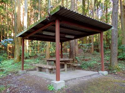 Gazebo in Kuwagai campsite