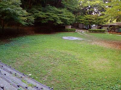 Campfire circle in Kuwagai campsite