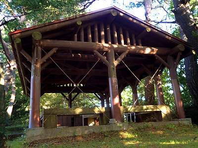 Gazebo of Kimimachizaka campsite