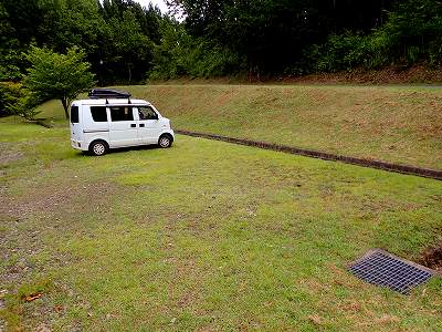 Parking lot in Chokai-no-shinrin wood park