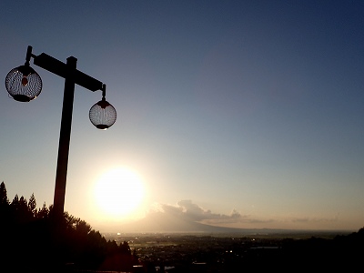 Mt. Iwaki in Hirakawa-shi shizennomori campsite