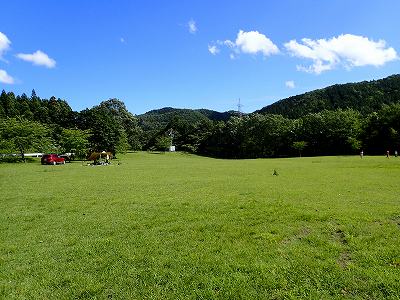 View of Shichinohe-machi shinrin-koen campsite