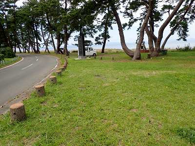 Prefectural road in front of Tsubakiyama kaisuiyokujo campsite