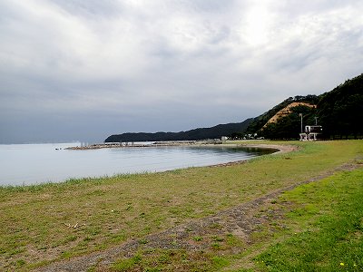 Beach in Tsubakiyama kaisuiyokujo campsite