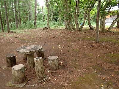 View of Tsukimino shinrin-koen campsite