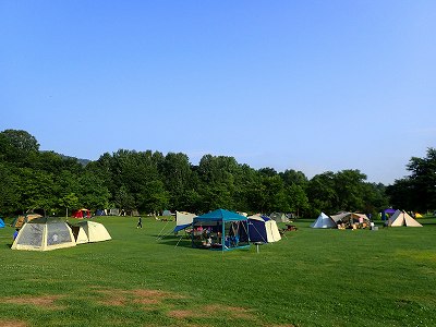 View of Kamuino-mori campsite