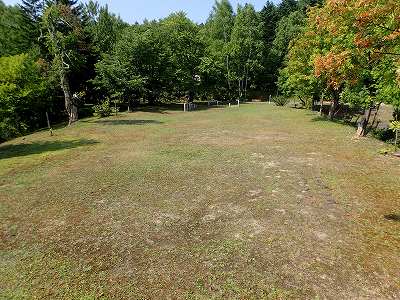 北竜町金比羅公園キャンプ場のサイト全景