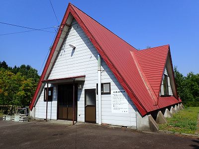 北竜町金比羅公園キャンプ場の無料休憩所