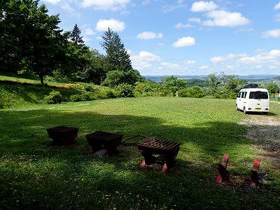 2017年8月の三笠山自然公園キャンプ場