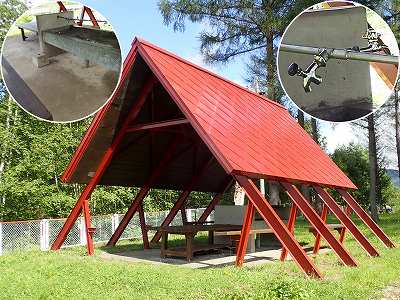 三笠山自然公園キャンプ場の炊事場