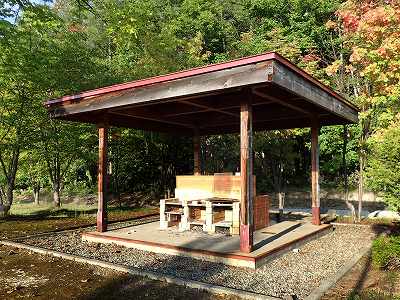 Cooking facility of Nissinkohan campsite