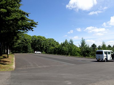 Parking lot of Shibetsu-shi green-sports shisetsu campsite