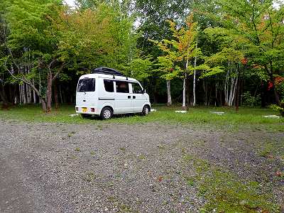 2017-Aug. in Shibetsu-shi green-sports shisetsu campsite