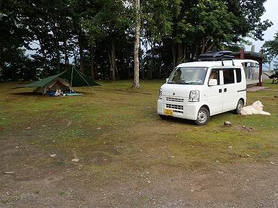 2017年8月の田島公園キャンプ場