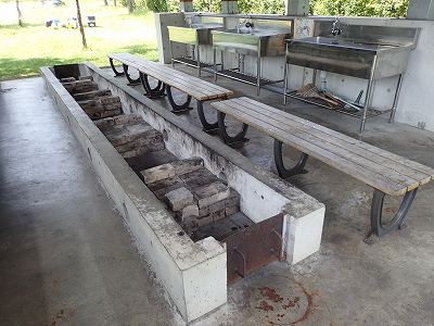 滝上町渓谷公園キャンプ場のカマド