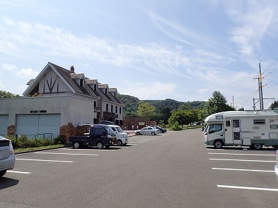 滝上町渓谷公園キャンプ場の駐車場
