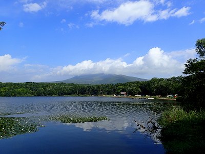 Hokkaido Komagatake Mountain in Higashi-oonuma campsite