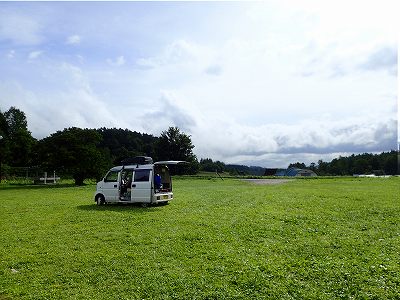 View of Tokushunbetu-sanroku campsite