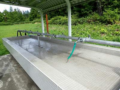 Water facility in Tokushunbetu-sanroku campsite