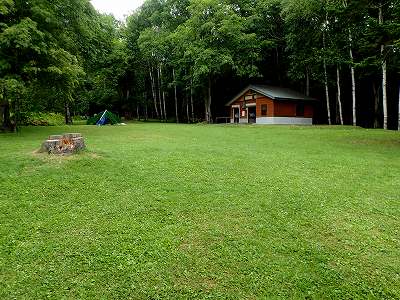 View of Chimikeppu-ko campsite