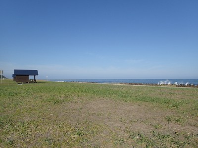 Pacific Ocean near Choubushi-ko campsite