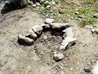 Bonfire in Gijientei campsite