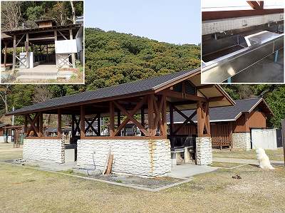 Cooking facility in Hojo kashima campsite