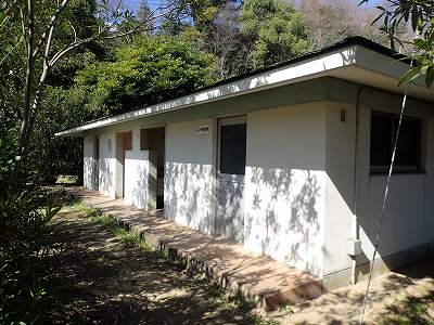 Restrooms in Okiura-beach