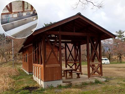 千本高原キャンプ場の炊事棟