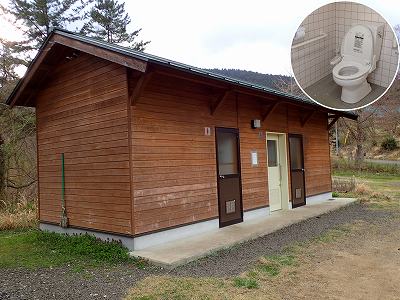 千本高原キャンプ場のトイレ