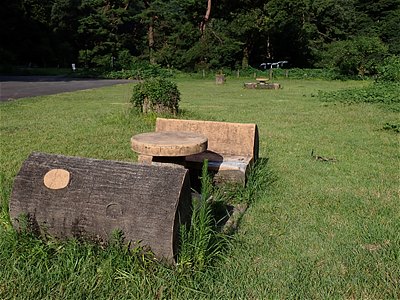 勝原園地の休憩広場