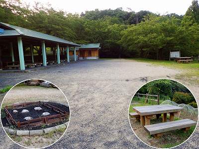 野坂いこいの森のキャンプファイヤー場