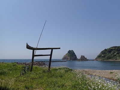 Sea view of Chikuzen-oshima Tsuwase-kaigan