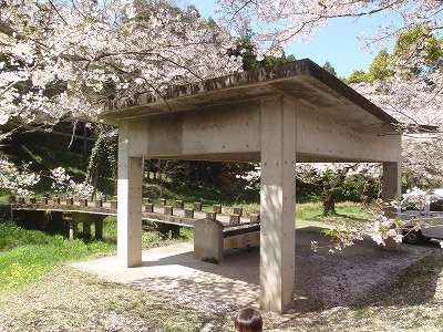 Cooking facility of Hoki-koen campsite