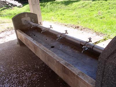 Water facility of Hoki-koen campsite