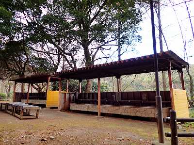Cooking facility of Shobutaniike-koen campsite