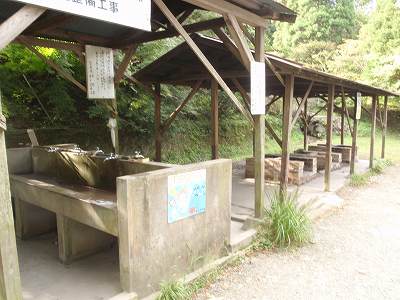 Cooking facility of Wakasugirakuen campsite