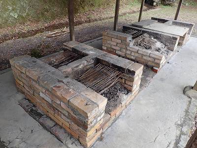 Fireplace of Wakasugirakuen campsite