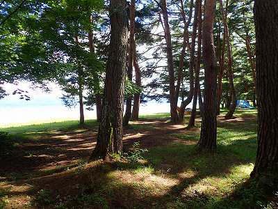 View of Akiyama-hama campsite