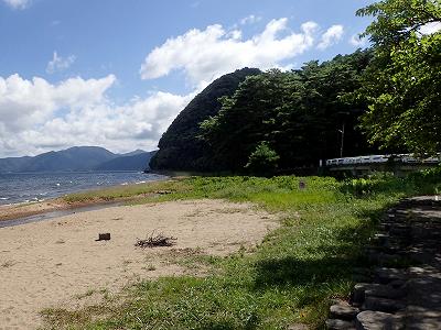View of Seishoga-hama campsite
