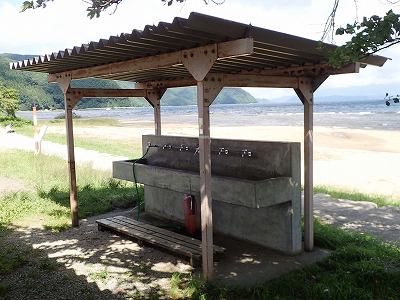 Cooking facility of Seishoga-hama campsite