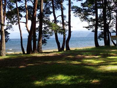 Seishoga-hama Beach in front of Seishoga-hama campsite