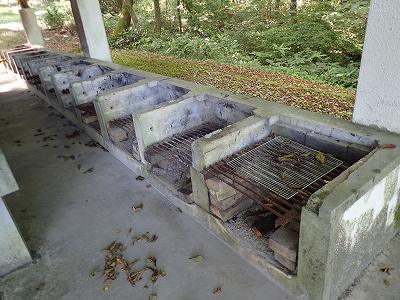 Fireplace of Hijiri-ko campsite