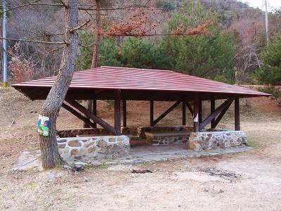 Gazebo of Hongo ikoinomori campsite