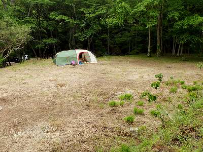 View of Kaita sogo-koen campsite