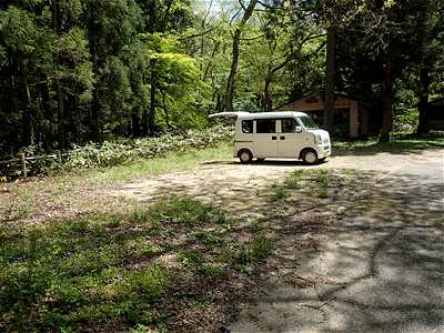 Parking Space in Hosomidani Tachino campsite