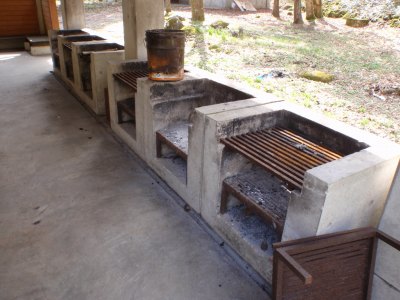 Fireplace of Hosomidani Tachino campsite