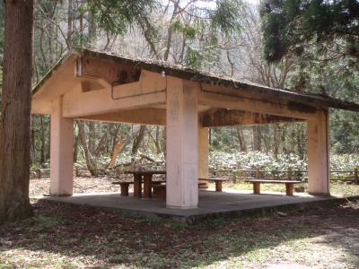 Gazebo of Hosomidani Tachino campsite