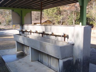 Cooking facility of Takasaka shizenkyuyo-mura campsite